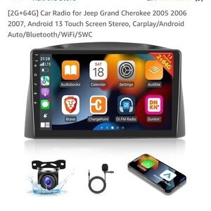 Car Radio for Jeep Grand Cherokee 2005 2006 2007, Android 13 Touch Screen